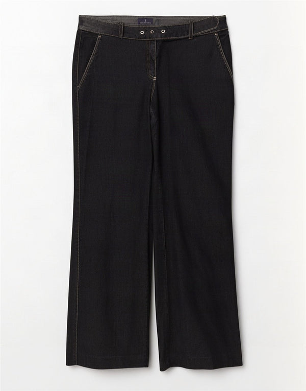 Женские прямые джинсы Trussardi W27 L29 темно-синие, хлопок