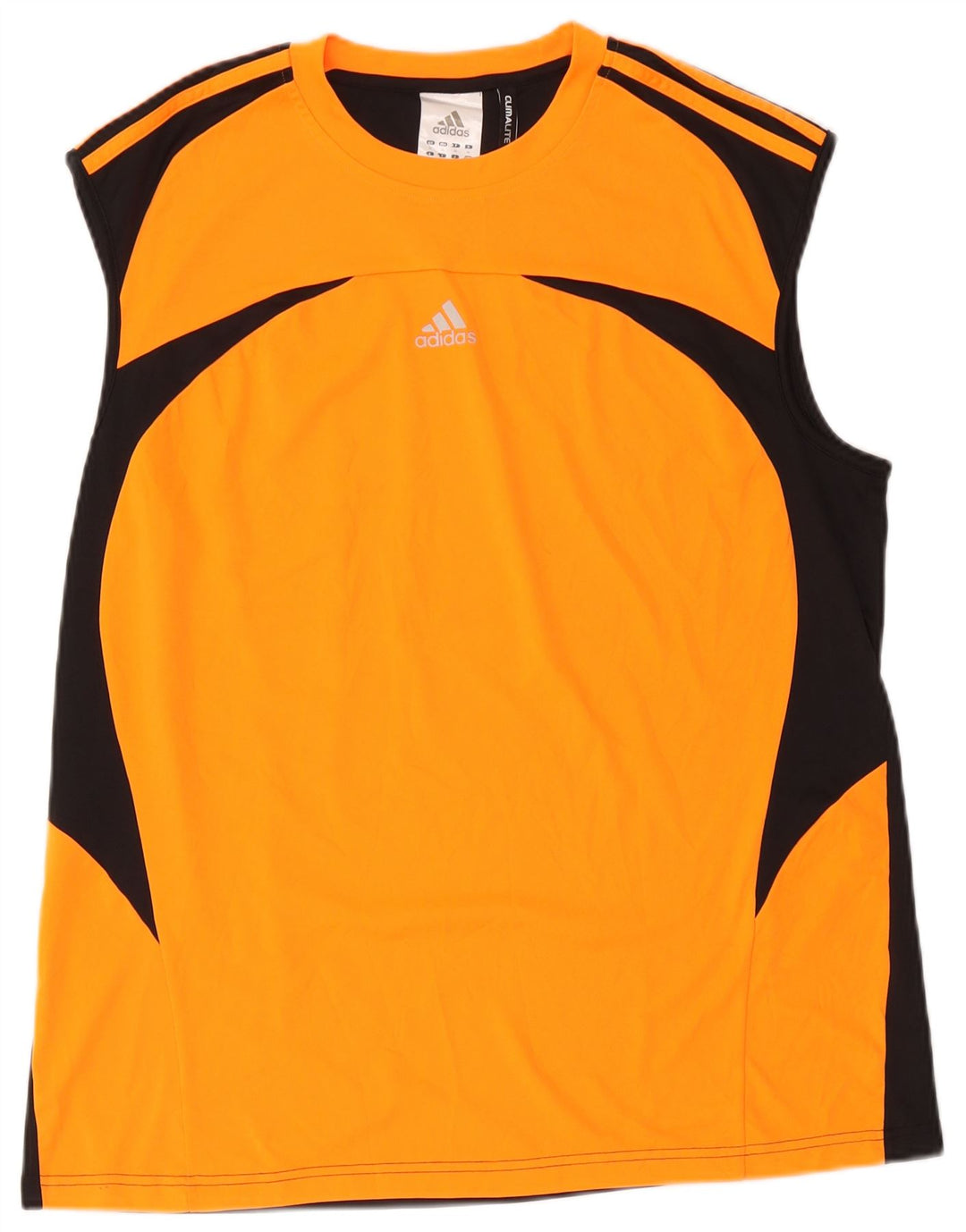 Adidas Mens Climalite Vest Top XL Оранжевый полиэстер с цветными блоками