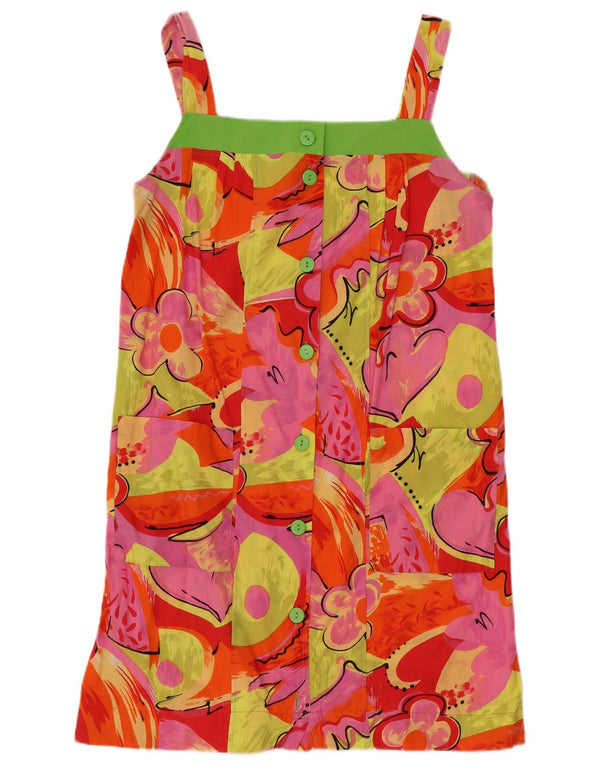 Винтажный женский сарафан без рукавов IT 50 XL Разноцветный цветочный принт