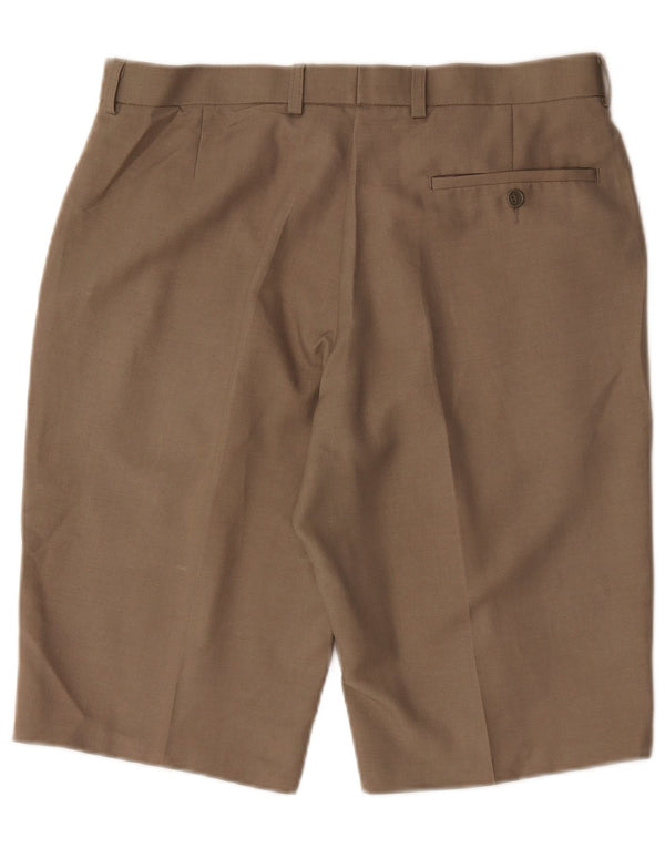 Marks & Spencer Mens Chino Shorts W34 Large Beige Polyester