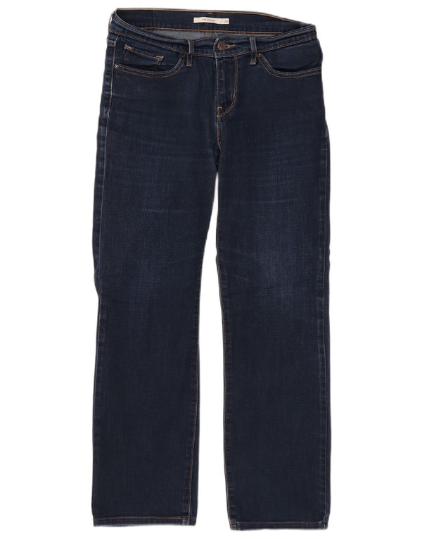 Женские прямые джинсы Levi's 714 W28 L27 синие, хлопок