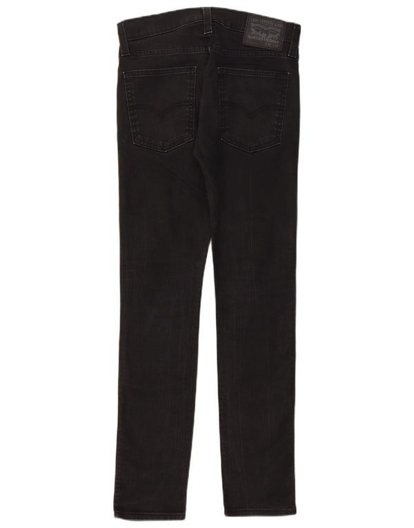 Женские узкие джинсы Levi's W30 L29, черный хлопок