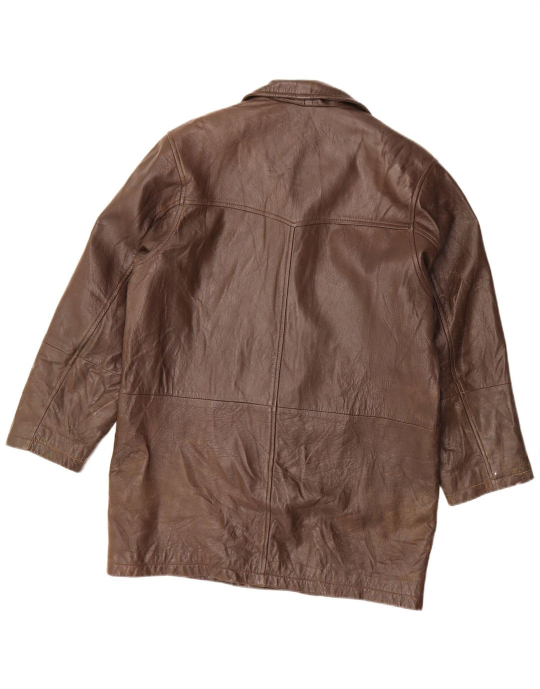 Женское кожаное пальто Ombraluce IT 44 Medium Brown