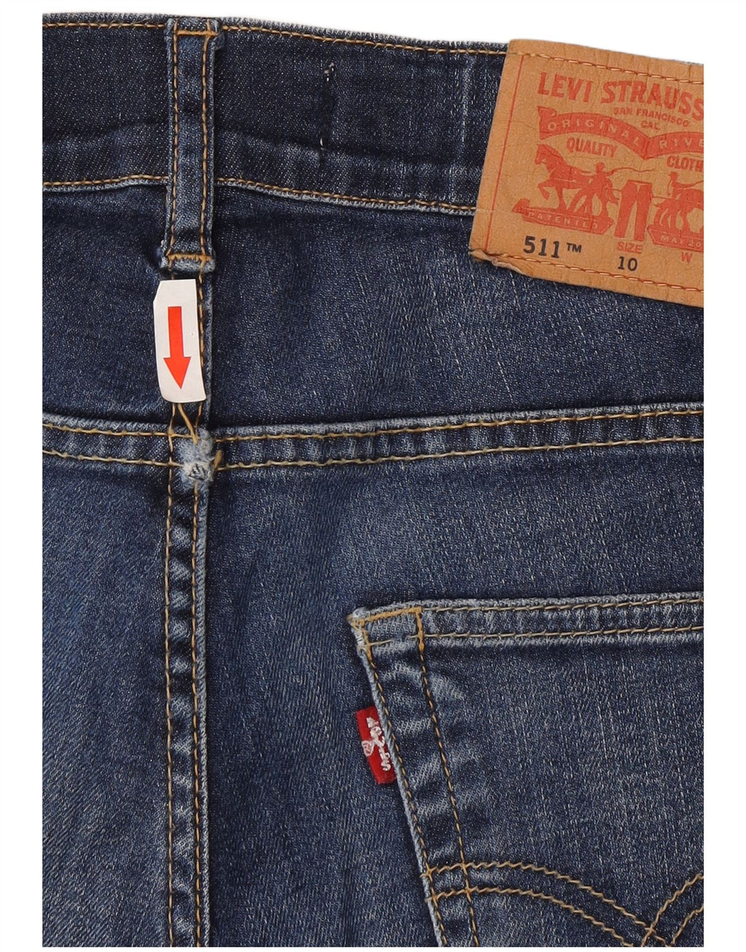 Джинсы Levi's 511 Slim для мальчиков 9–10 лет W24 L26, синий хлопок