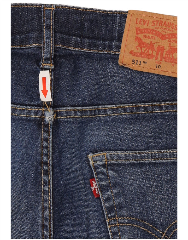 Джинсы Levi's 511 Slim для мальчиков 9–10 лет W24 L26, синий хлопок