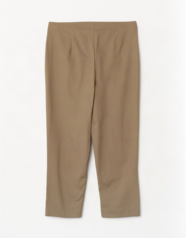 Женские укороченные брюки Marks & Spencer UK 12 Medium W30 L23 Бежевый хлопок