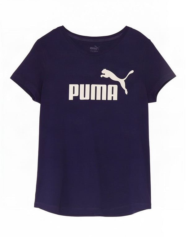 Женская футболка с рисунком Puma Top UK 12, средний темно-синий хлопок