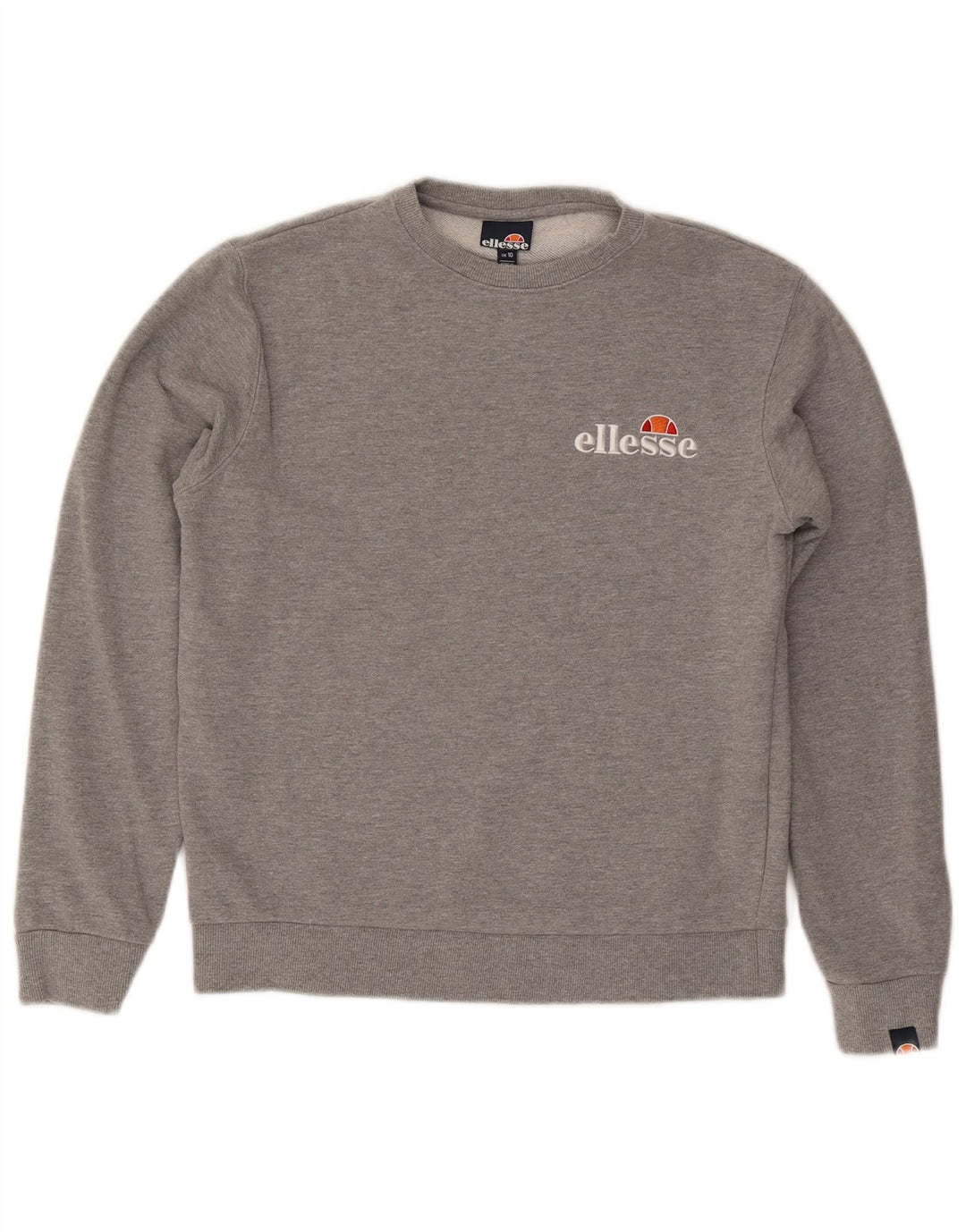 Женский джемпер оверсайз с рисунком Ellesse UK 10, маленький серый в крапинку