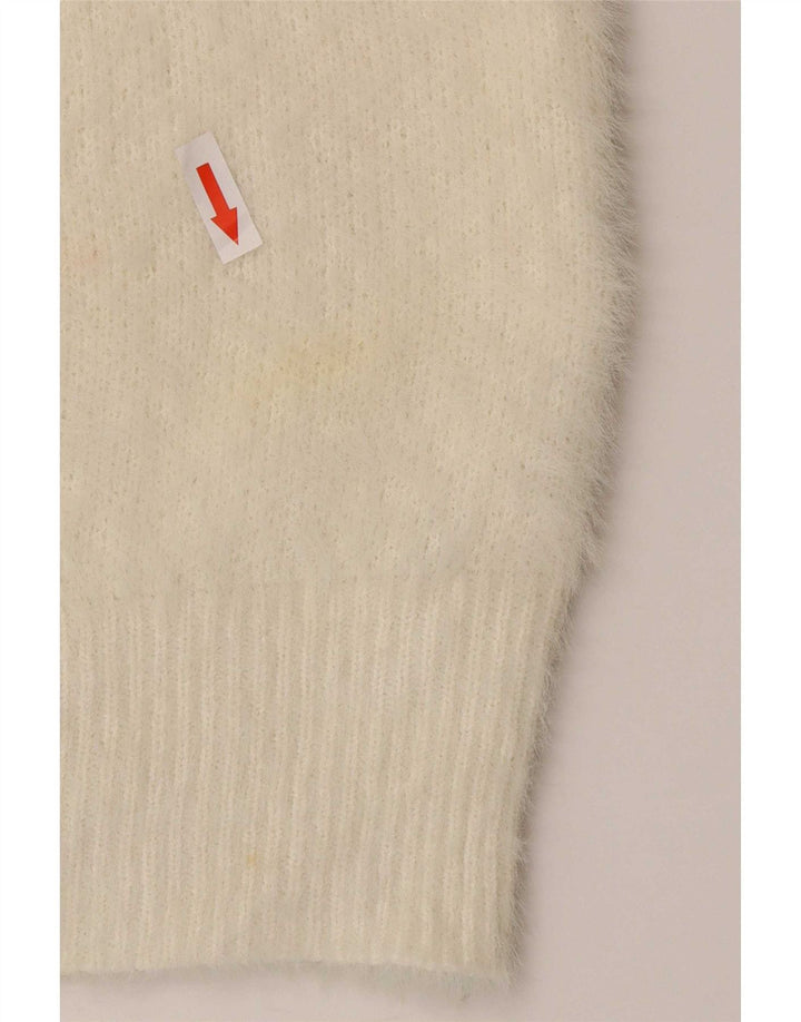 Женский джемпер с v-образным вырезом Marks & Spencer UK 16, большой Off White