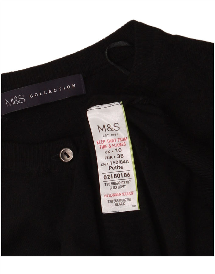 Женский кардиган Marks & Spencer UK 10, маленький черный вискоза