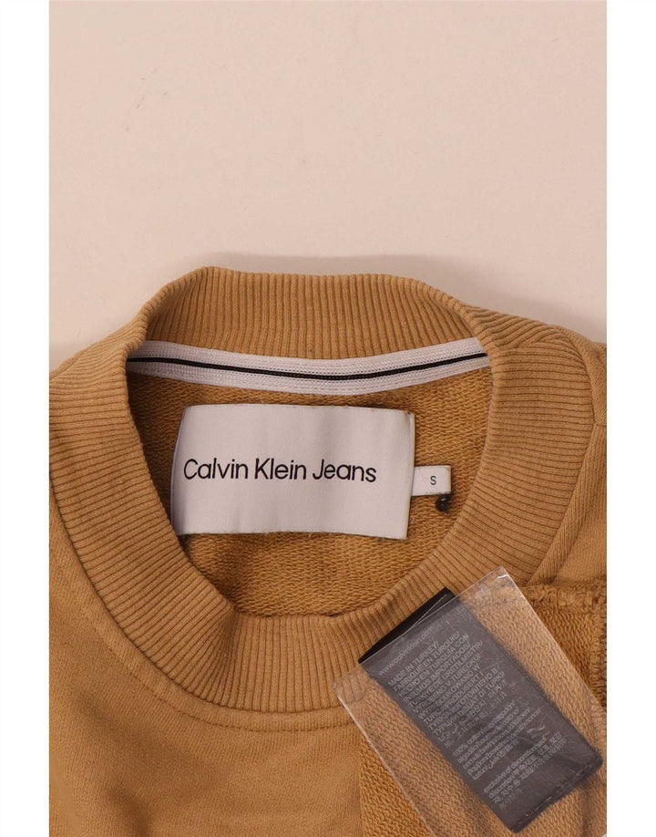 Женский джемпер оверсайз Calvin Klein Jeans UK 10, маленький бежевый