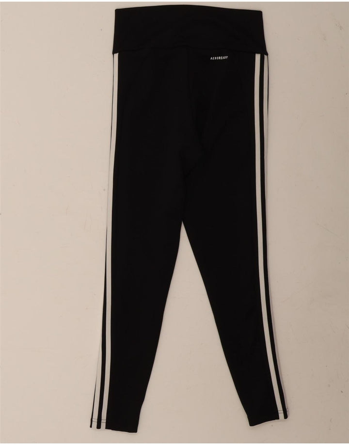 Женские леггинсы Adidas Aeroready UK 8/10, маленький черный полиэстер