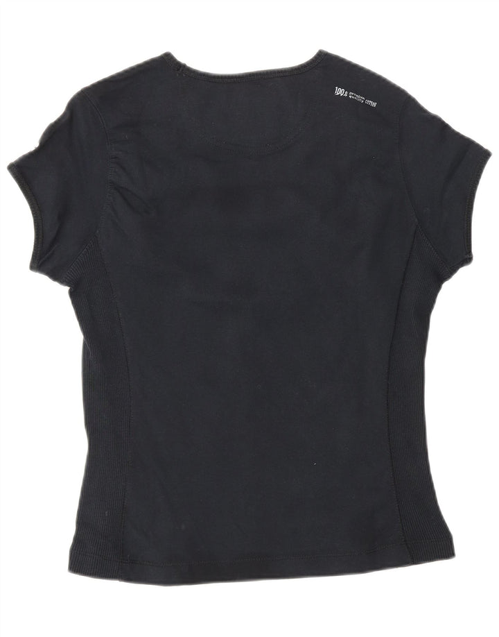 Женская футболка CHAMPION Heritage Classics Top UK 12, средний черный хлопок