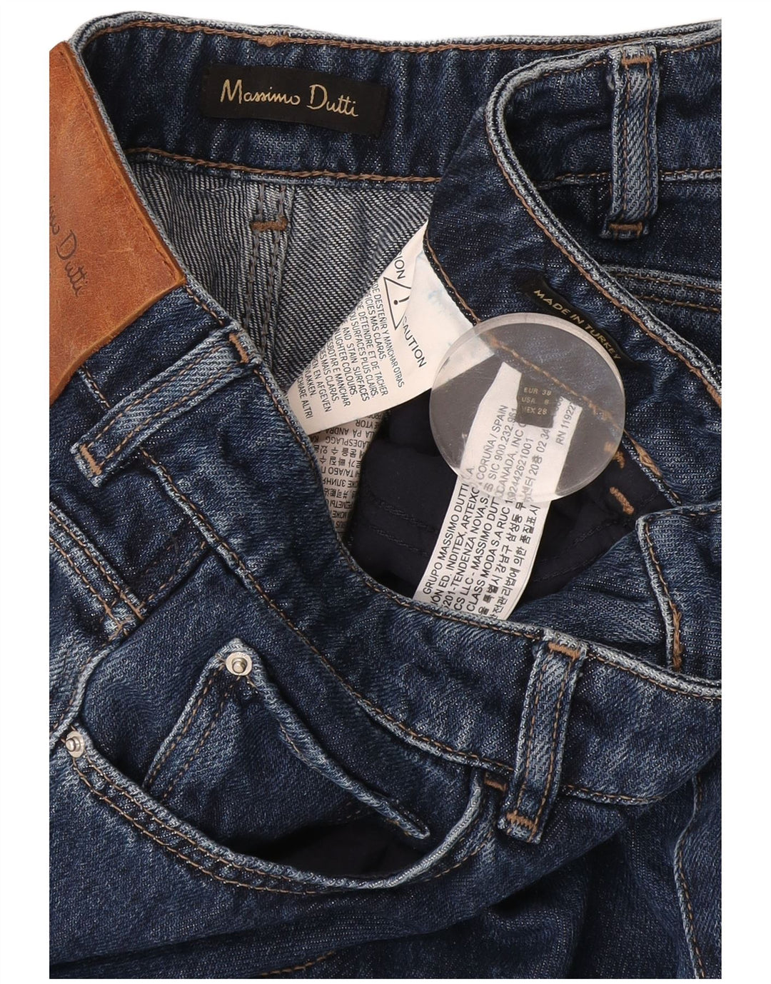 Женские расклешенные джинсы Massimo Dutti EU 38 Small W28 L34 Темно-синие, хлопок