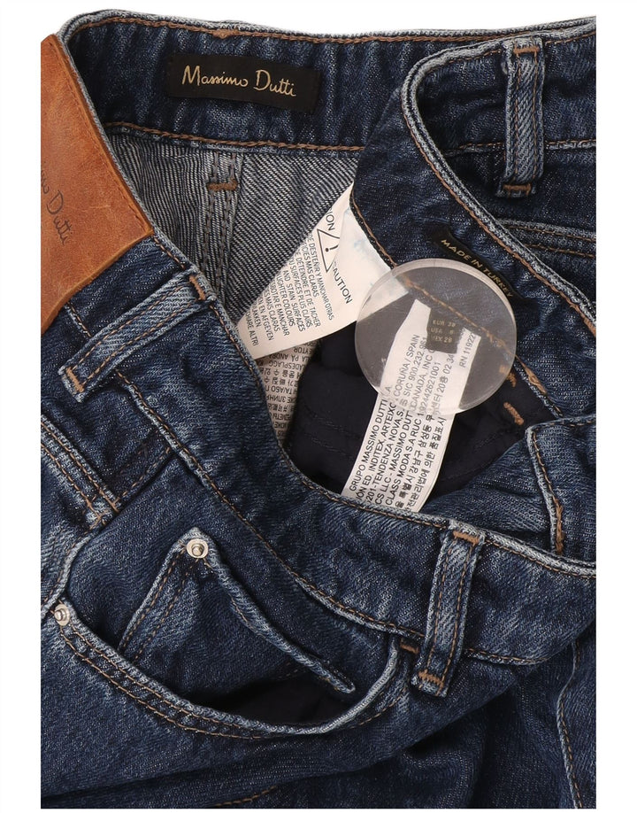 Женские расклешенные джинсы Massimo Dutti EU 38 Small W28 L34 Темно-синие, хлопок