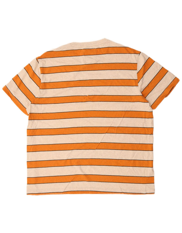 Crew Clothing Мужская футболка Top 2XL из хлопка в бежевую полоску