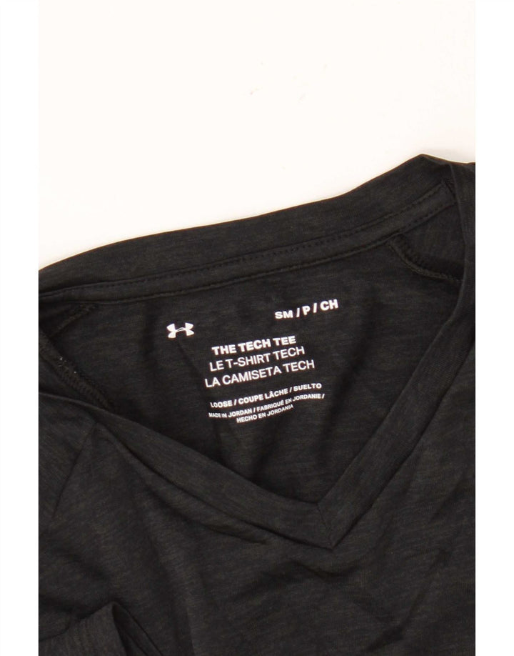 Мужская футболка Under Armour, маленькая, черная, в крапинку