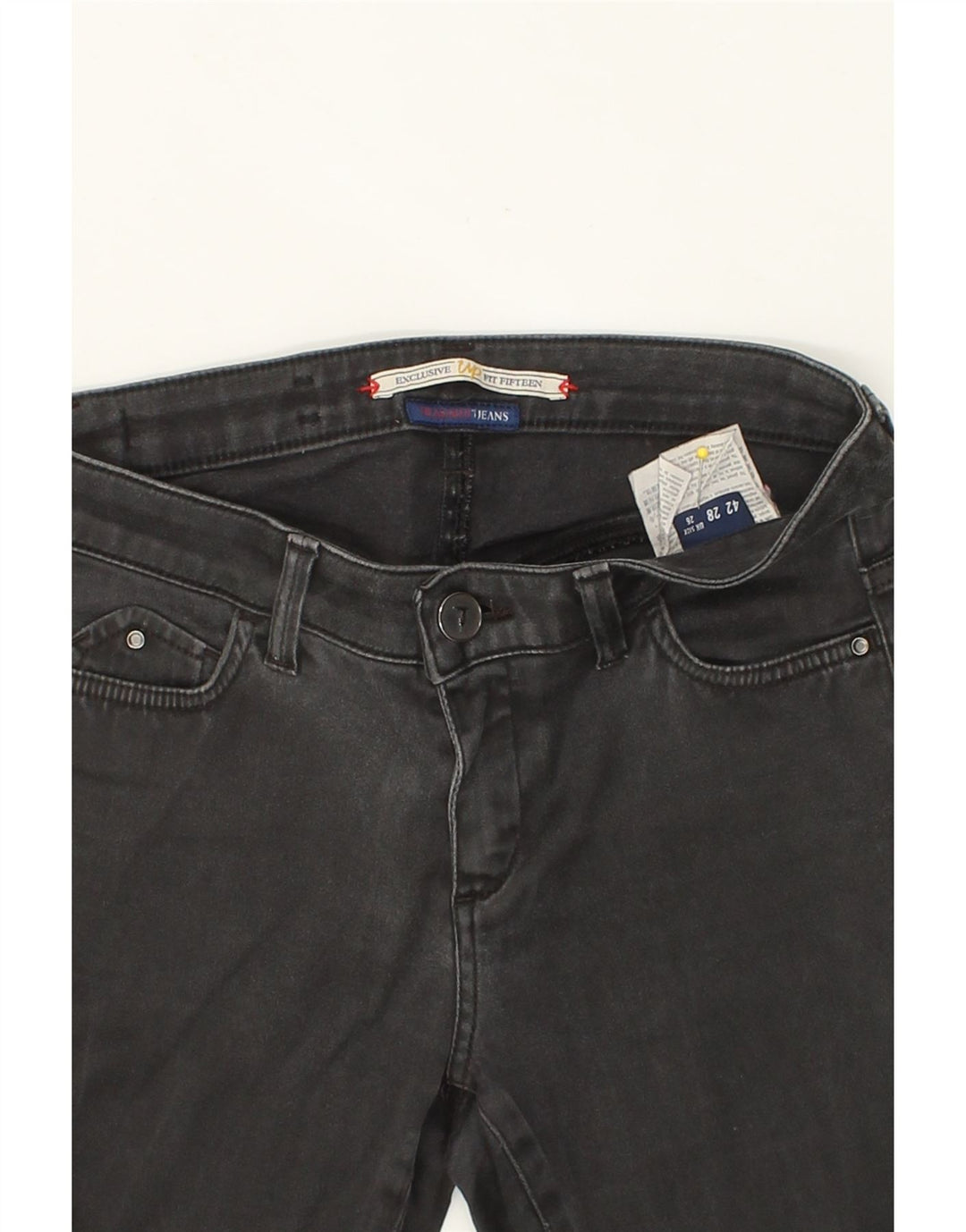 TRUSSARDI Womens Skinny Jeans W26 L30 Grey Vintage Trussardi and Second-Hand Trussardi from Messina Hembry 