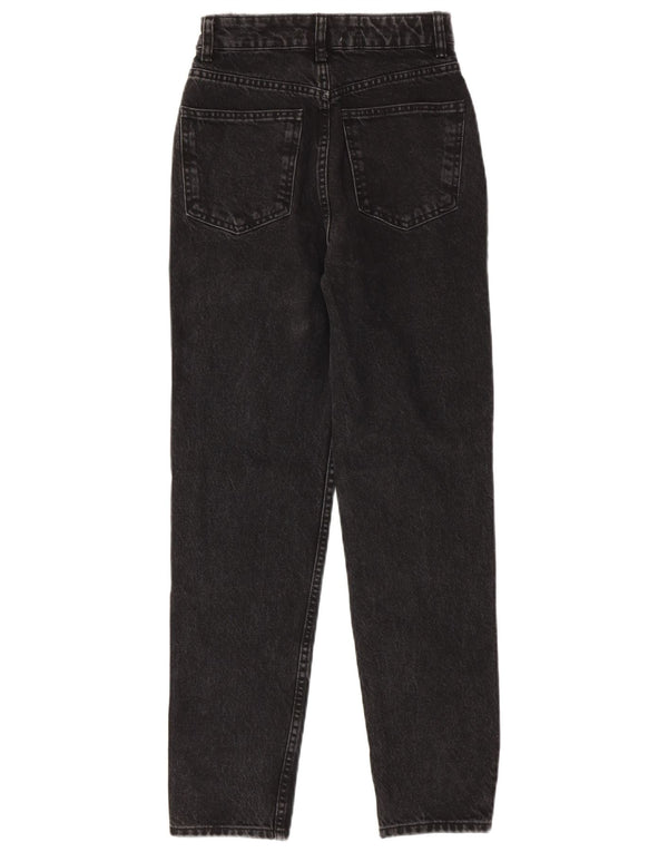 Женские зауженные джинсы Zara с высокой посадкой EU 32 2XS W22 L28, черные