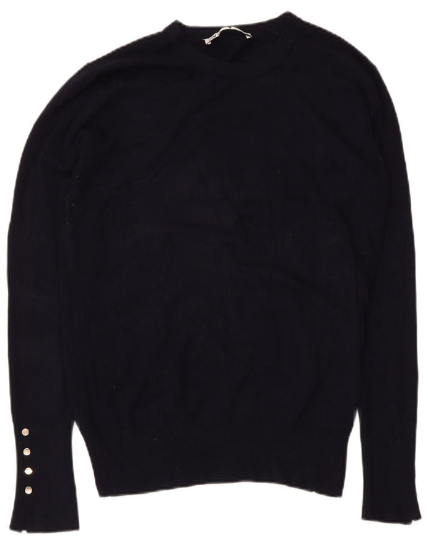 Женский джемпер с круглым вырезом Zara UK 18 XL, темно-синий