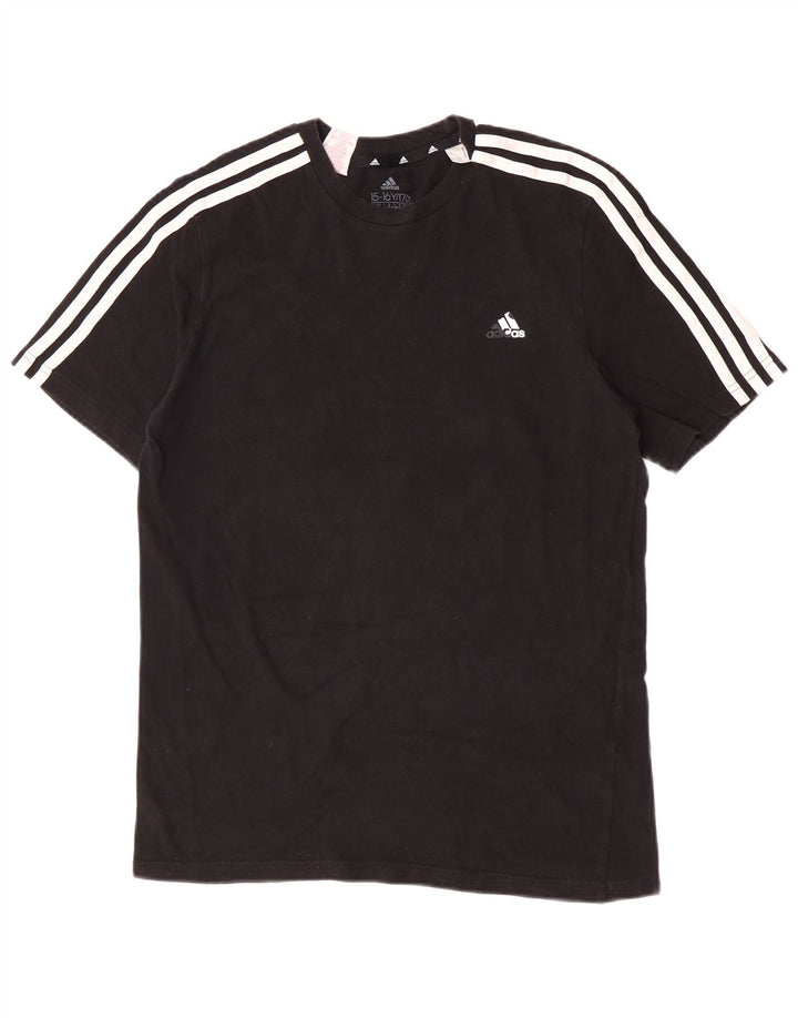 Футболка Adidas для мальчиков 15-16 лет, черная