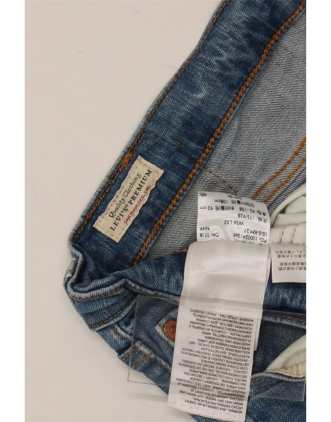 Мужские джинсы Levi's Slim 511 W36 L32 синие, хлопок
