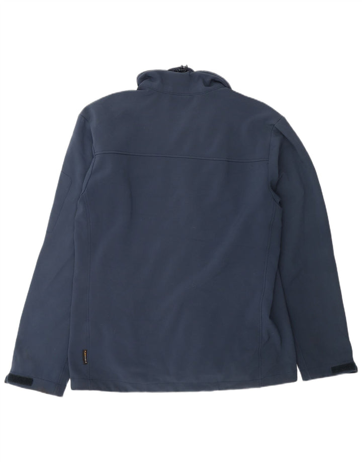 Мужская ветровка Jack Wolfskin UK 40, большая темно-синяя полиэстер