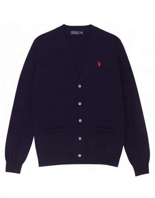 Женский кардиган-свитер Polo Ralph Lauren UK 14, средний темно-синий, хлопковый