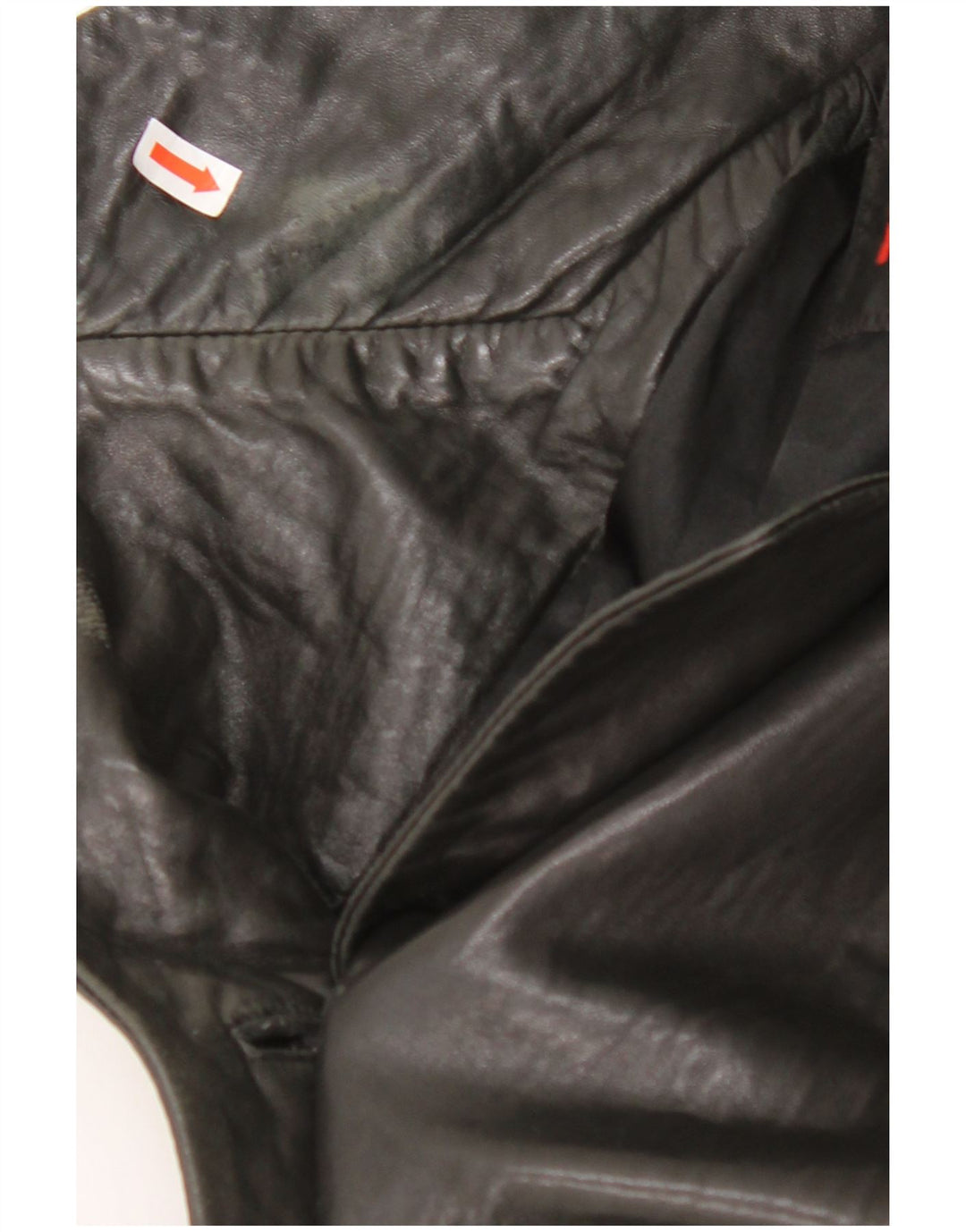 МАВРИКИЙ Женский кожаный пиджак с 3 пуговицами UK 18 XL Черный кожаный