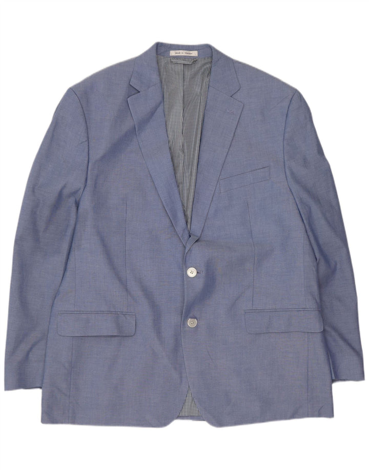 Мужской пиджак CHAPS на 2 пуговицах, Великобритания 44, 2XL, синий хлопок