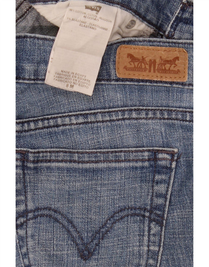 Женские прямые джинсы Levi's 505 США 8, средние W33 L32, синие, хлопок