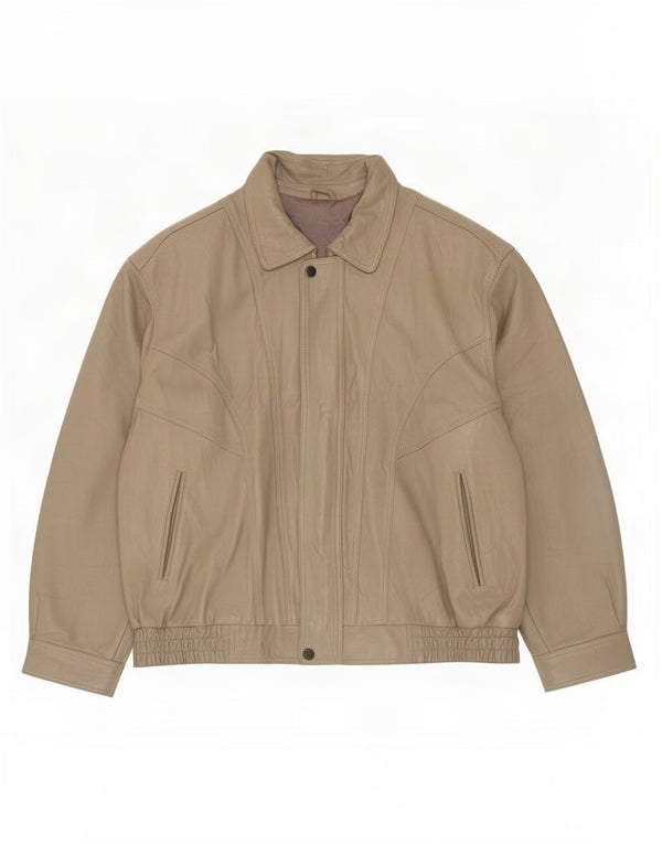 Мужская кожаная куртка WESTBURY UK 58 4XL коричневого цвета от C&A