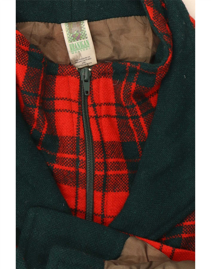 Женское пальто Branigan UK 18 XL, красное шерстяное в клетку