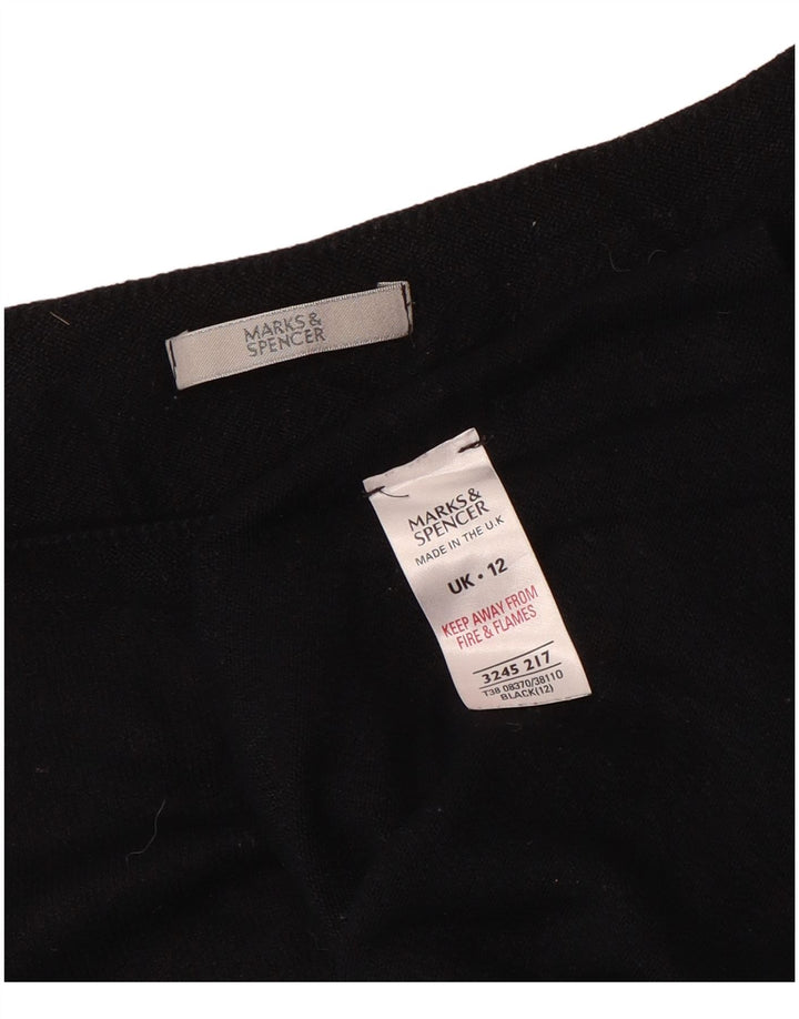 Женская блузка Marks & Spencer Top UK 12, средний черный, вискоза