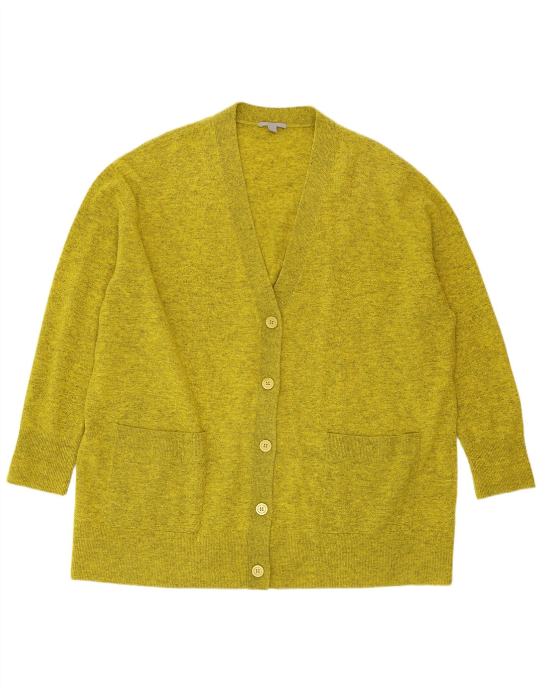 Женский удлиненный кардиган большого размера COS UK 14, средний зеленый в крапинку