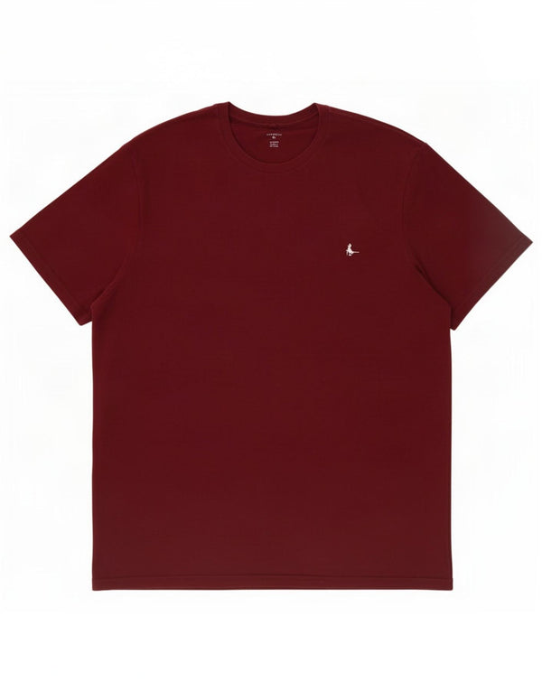 Jack Wills Мужская классическая футболка Top XL Бордовый хлопок