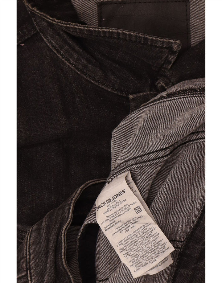 Мужская джинсовая куртка Jack & Jones UK 42 XL, серый хлопок