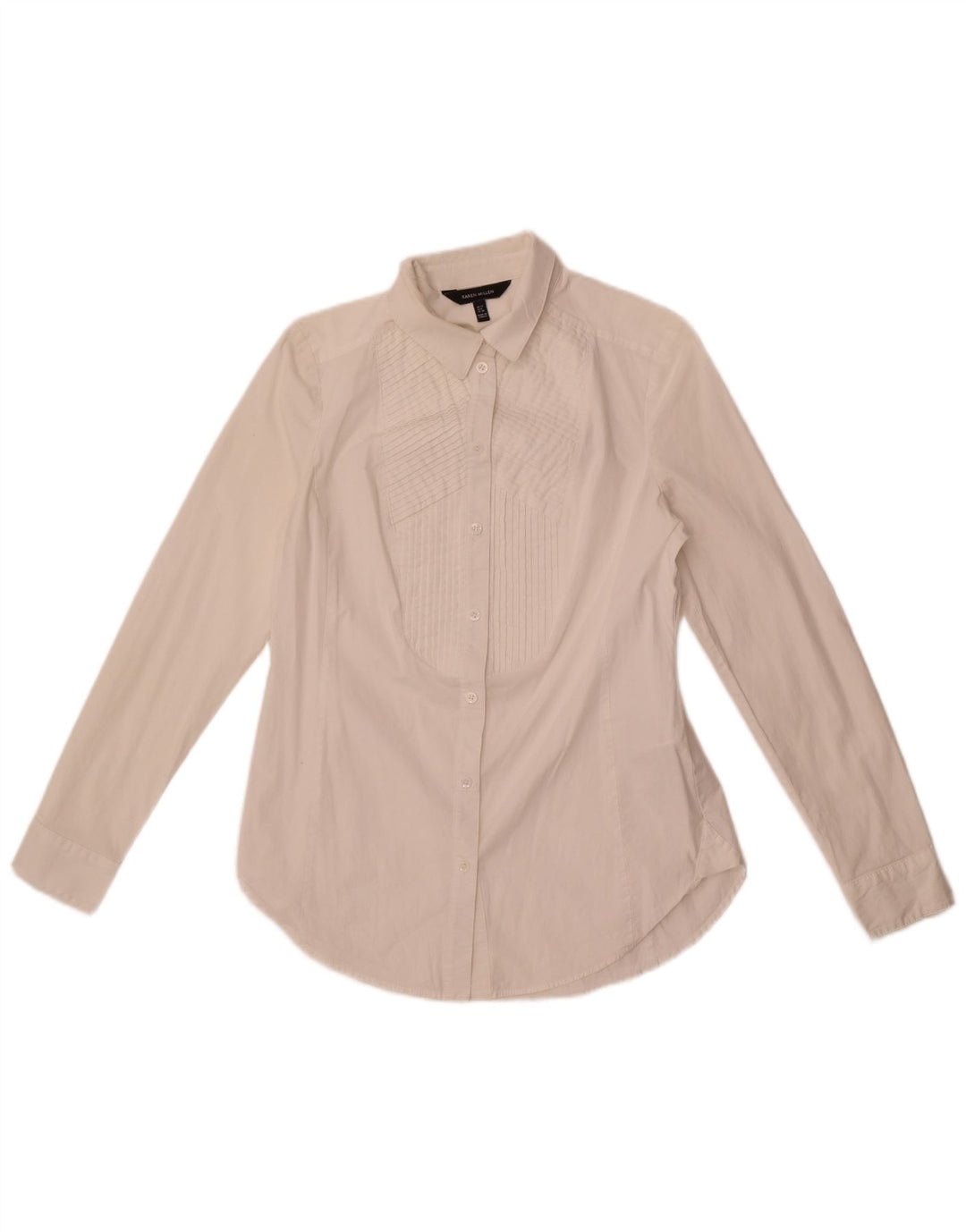 Женская рубашка под смокинг Karen Millen UK 12, средний белый хлопок, хлопок