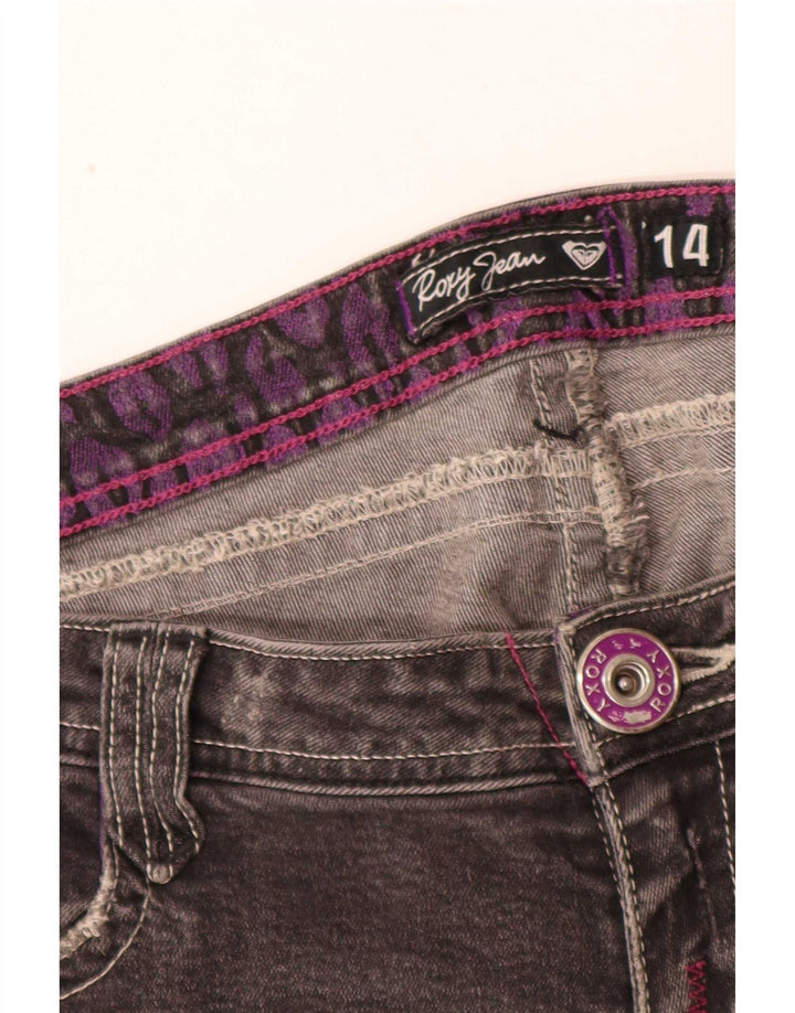 Женские узкие джинсы Roxy W32 L32, серый хлопок