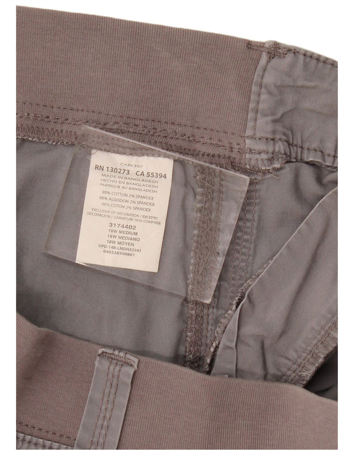 Женские шорты карго Lee Easy Fit США 18 2XL W40 Серые хлопковые