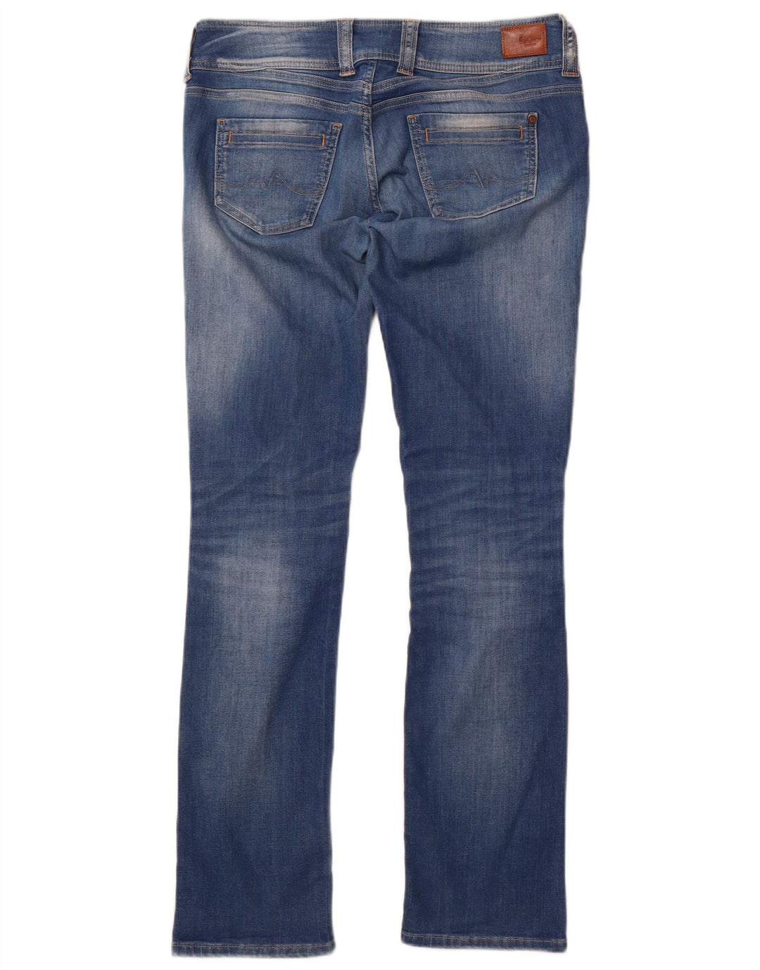PEPE Jeans Женские прямые джинсы W32 L34 Синий хлопок