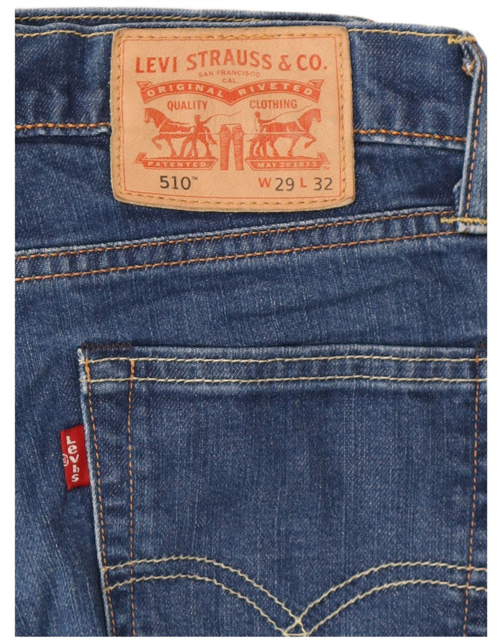 Мужские джинсы LEVI'S 510 Slim W29 L32 Синие, хлопок