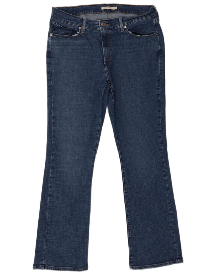 Женские классические джинсы Levi's Bootcut США 14 XL W32 L32 Синие хлопковые
