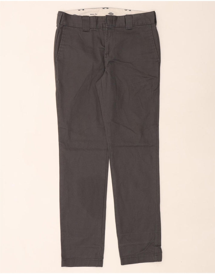 Мужские брюки-чиносы Dickies Slim Fit W30 L32, серый полиэстер
