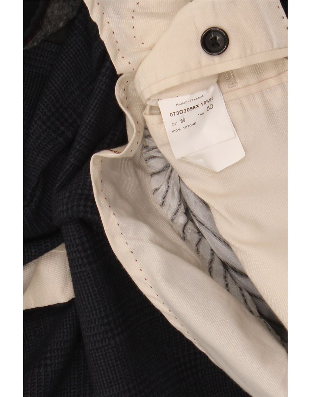 Мужской пиджак Manuel Ritz на 2 пуговицах IT 50, большой темно-синий с узором «гусиные лапки»