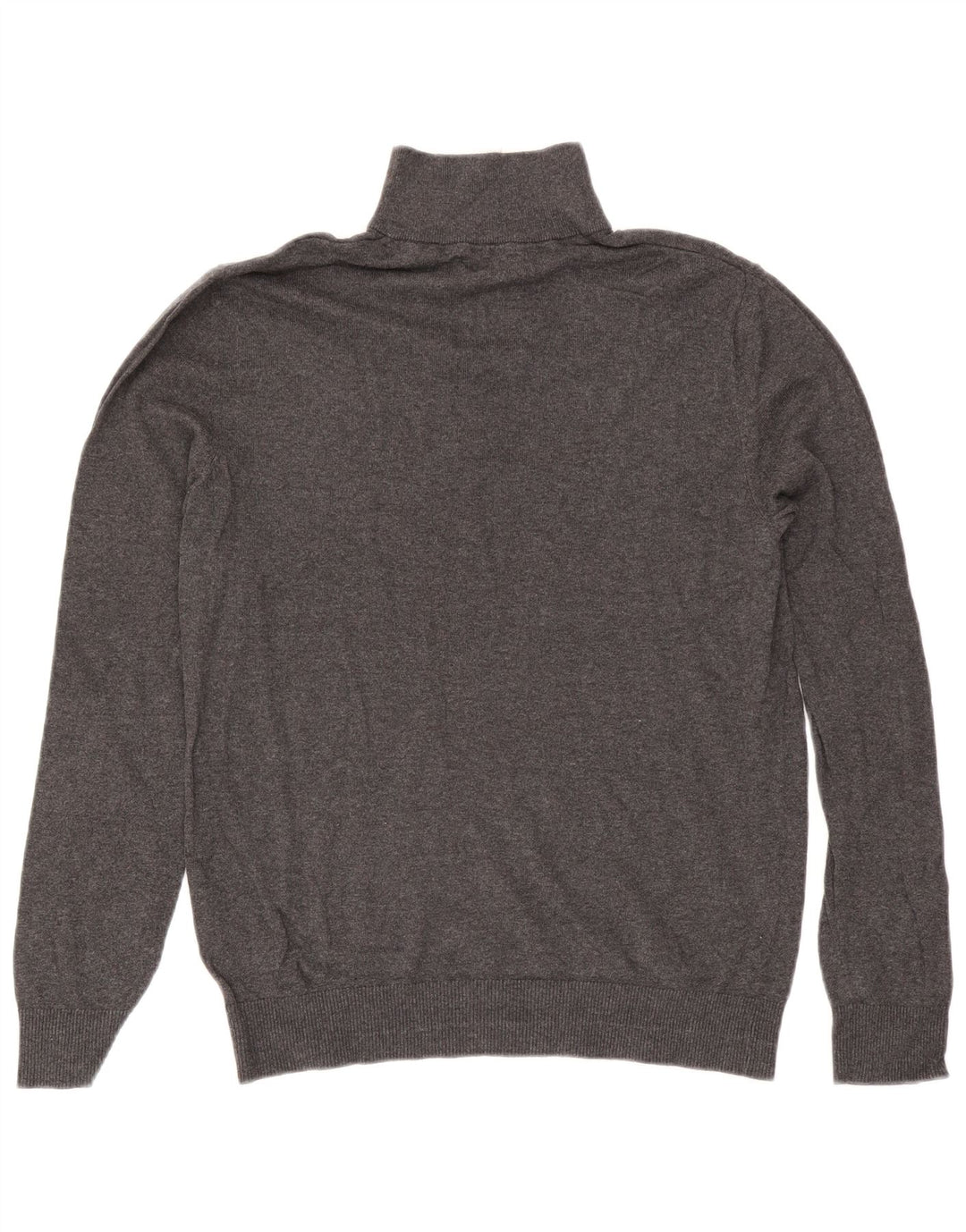 Мужской джемпер с воротником на молнии Jack & Jones, хлопковый свитер среднего серого цвета