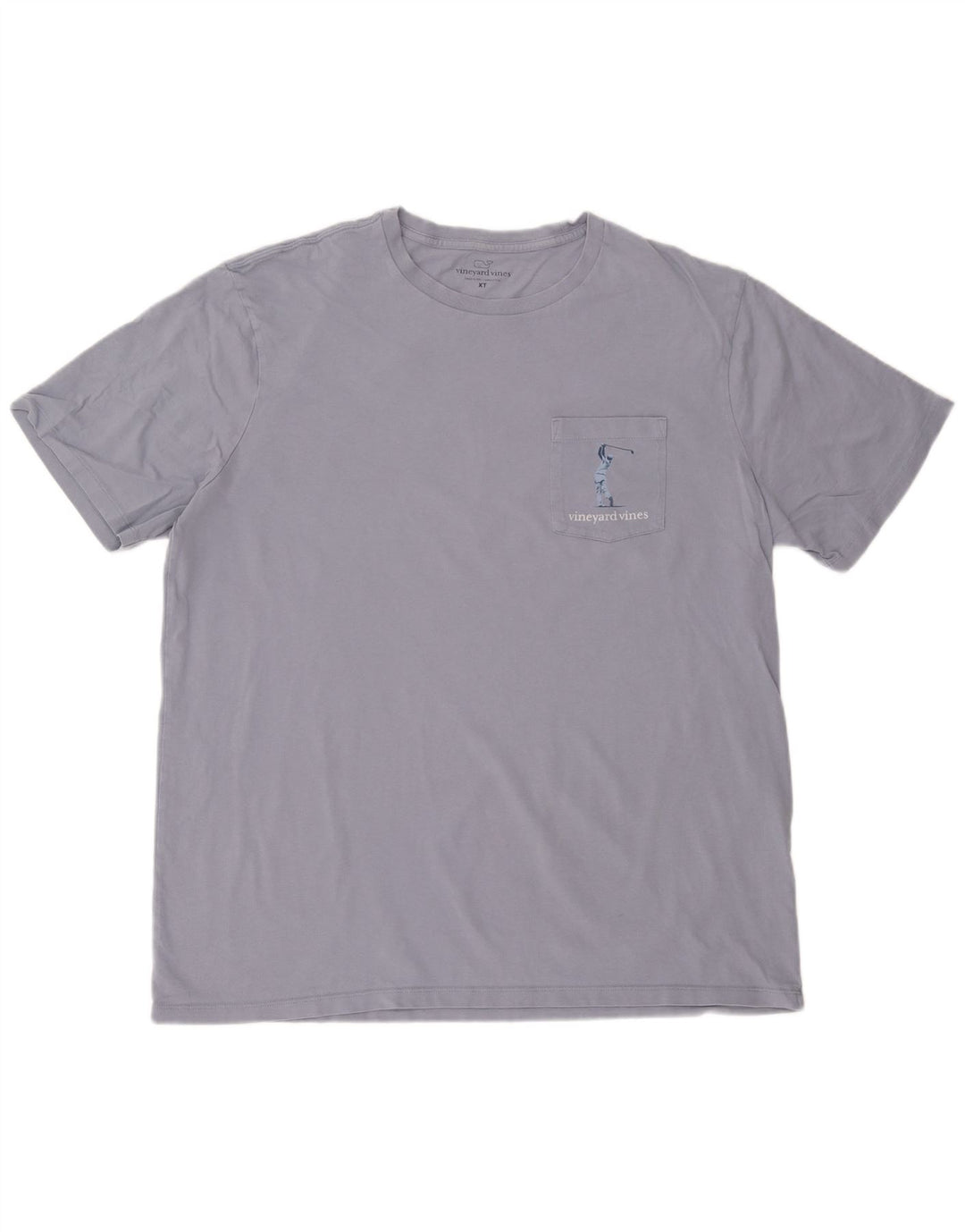 Мужская футболка с рисунком Vineyard Vines, топ XL, фиолетовый хлопок