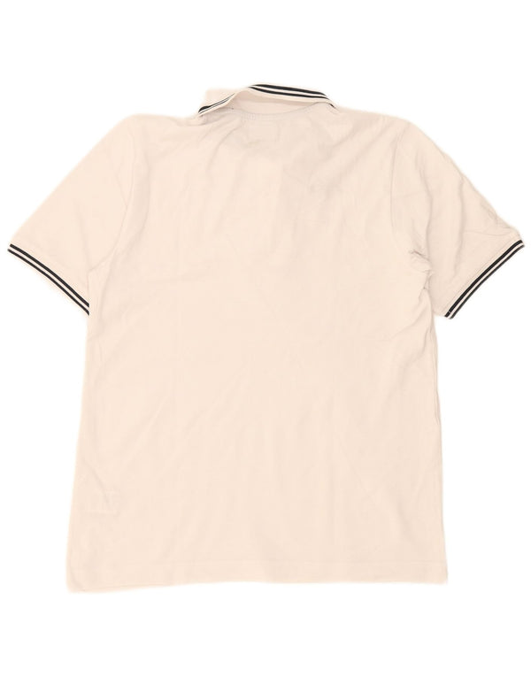 KAPPA Mens Polo Shirt Medium White Cotton