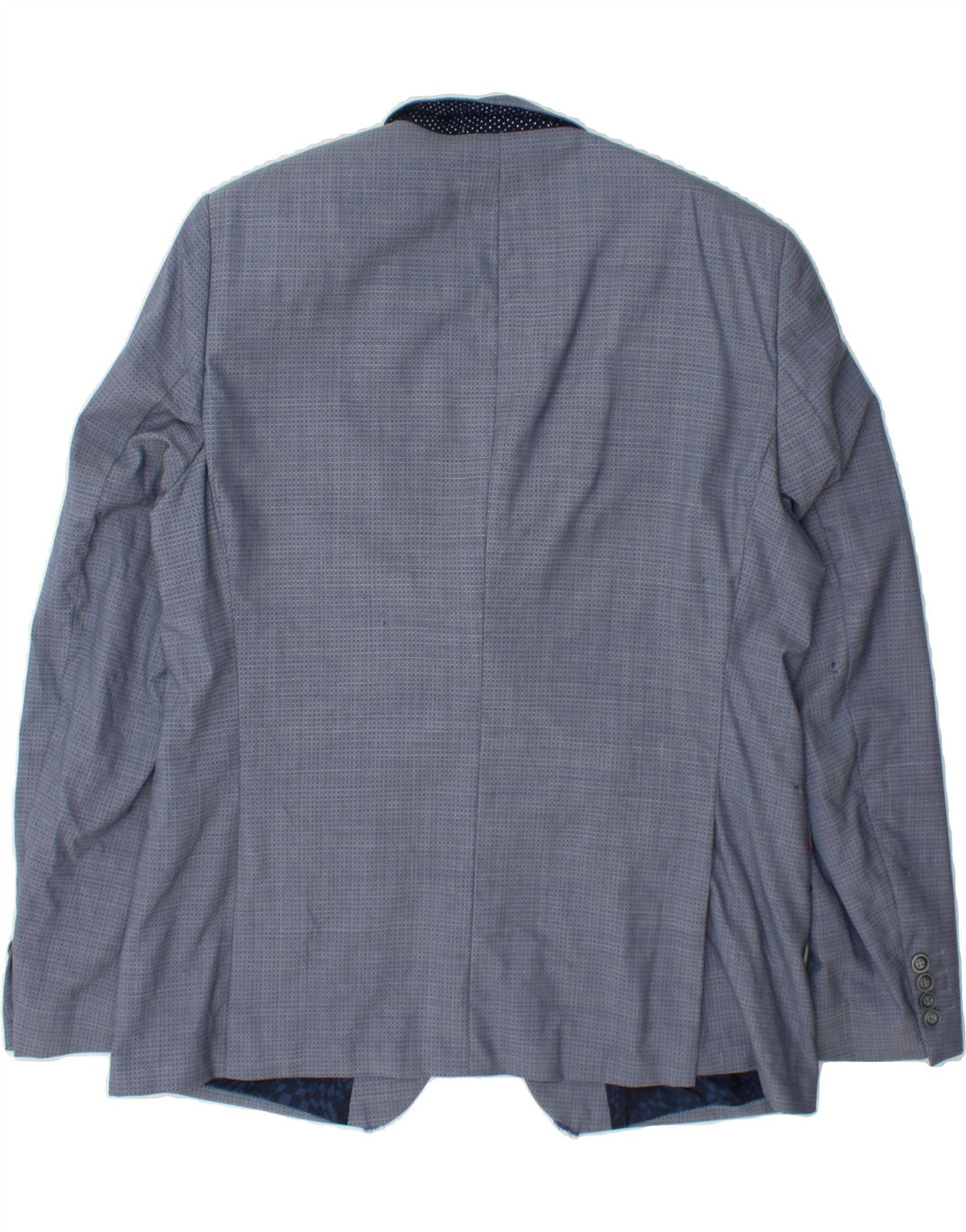 DIGEL Mens 2 Button Blazer Jacket UK 38 Medium Blue Check Vintage Digel and Second-Hand Digel from Messina Hembry 