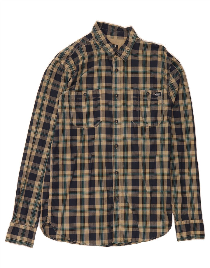 JACK & JONES Mens Flannel Shirt Large Navy Blue Check Cotton Vintage Jack & Jones and Second-Hand Jack & Jones from Messina Hembry 